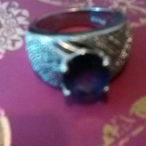 Size 8 Ring  925 Amethyst Signed STS Thailand